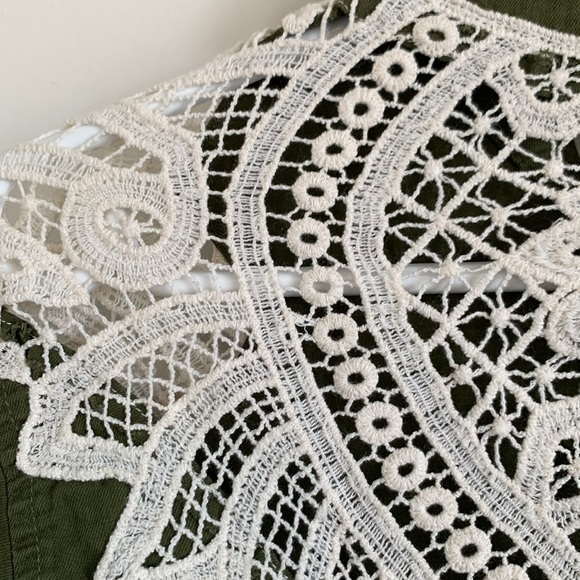 Jen’s Pirate Booty, Army Top with Crochet Lace back detail - Picture 13 of 16